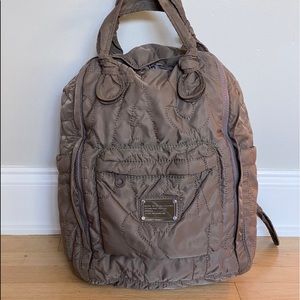 Marc Jacobs Tan Quilted Backpack